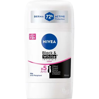 Nivea Black & White Invisible Clear 72h