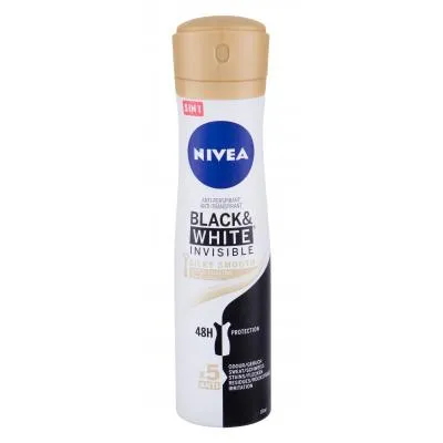 Nivea Black & White Invisible Silky Smooth 48h Antyperspirant w sprayu dla kobiet