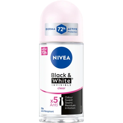 Nivea Black & White Invisible Clear 72h
